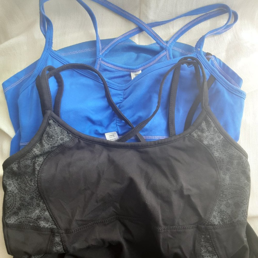 🌞 Kyodan Halter Tank Tops x2, Shelf Bra S